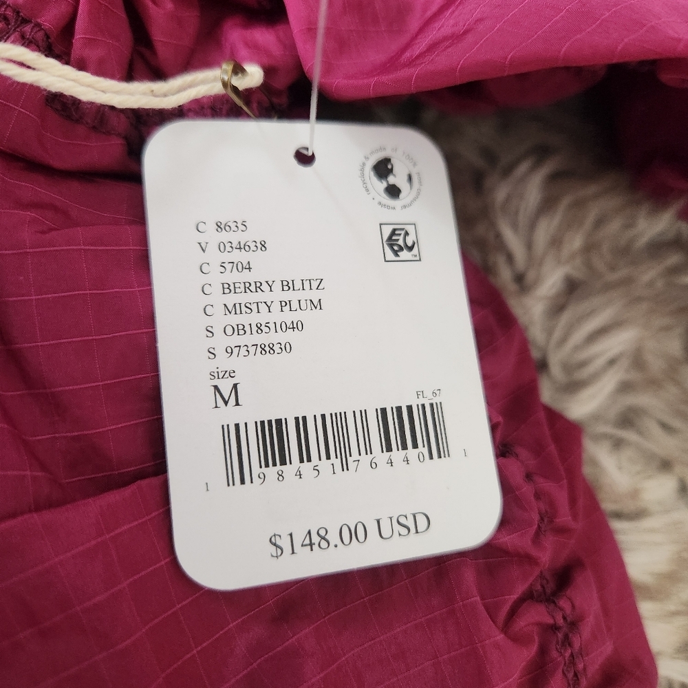Free People FP Movement Happy Camper Pullover Misty Plum Windbreaker Jacket - Picture 9 of 15
